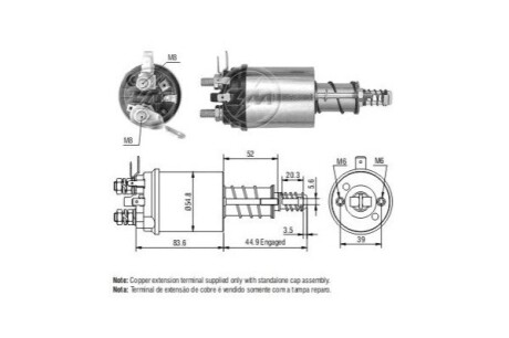 Втягуюче реле стартера ERA ZM1613