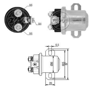 Допоміжне реле стартера ZM ZM6408