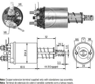 Втягуюче реле стартера ZM ZM1613