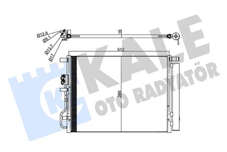 Радиатор кондиционера Hyundai Tucson KALE OTO RADYATOR 357785