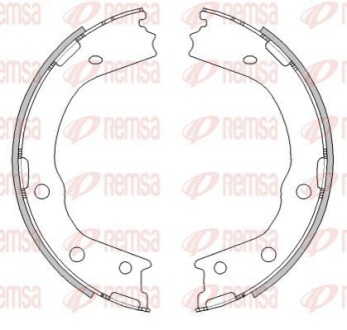 Колодки гальмівні барабанні (комплект 4 шт) REMSA 4488.00