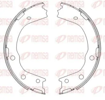 Колодки гальмівні барабанні (комплект 4 шт) REMSA 4488.00