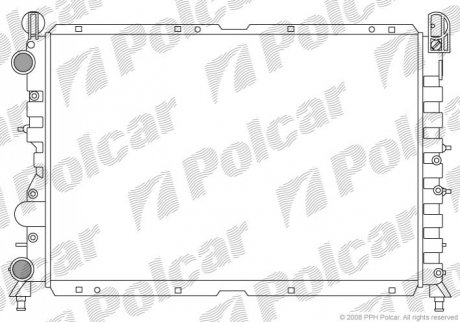 Радіатори охолодження Polcar 1402083X (фото 1)