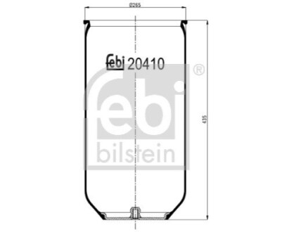 Пневмоподушка підвіски FEBI BILSTEIN 20410