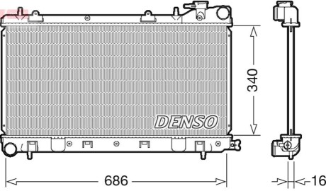 Теплообмінник DENSO DRM36017