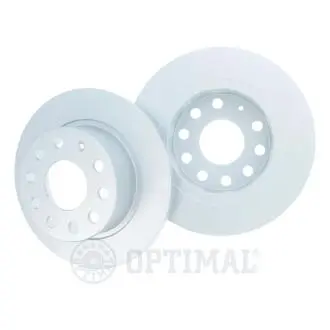 Диск гальмівний (задній) Skoda Octavia III 17- (253x10) (з покриттям) (повний) (з отворами) Optimal BS9610C