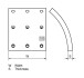 Гальмівні накладки, барабанного гальма DT 135000 (фото 2)