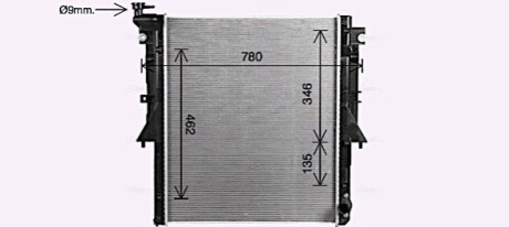 AVA Радіатор охолодження MITSUBISHI L200 (2015) 2.4 MIVEC AVA COOLING MT2281
