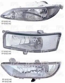 Фара протитуманна лів. TOYOTA CAMRY XV30 04-06 DEPO / LORO FP 8163 H3-E