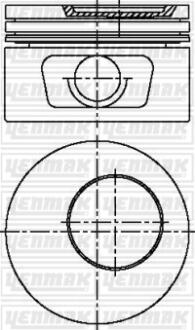 Поршень с кольцами і пальцем (размер отв. 84,80/STD) OPEL VECTRA A 1.8 (4цил.) (1.8SV, 1.8SEH, 1.8SE) Yenmak 31-03804-000