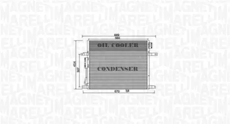 Конденсер кондиціонера MAGNETI MARELLI BC967