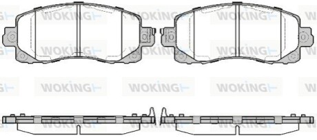 Колодки гальмівні WOKING P16413.04