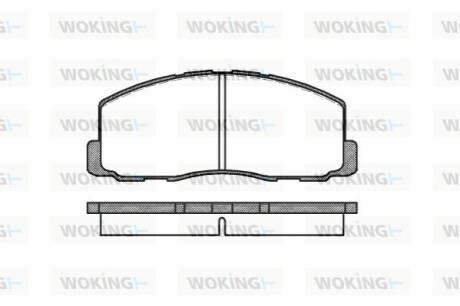 Колодки тормозные WOKING P0883.00