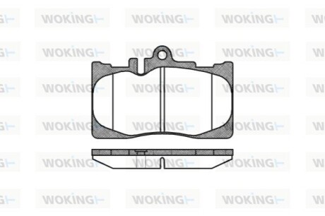 Колодки гальмівні WOKING P9903.00