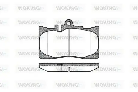 Фото колодки гальмівні WOKING P9903.00 Колодки гальмівні WOKING P9903.00