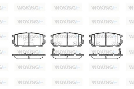 Колодки гальмівні WOKING P9773.02