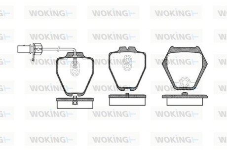 Колодки гальмівні WOKING P6523.02