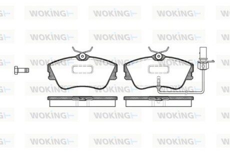 Колодки гальмівні WOKING P5803.21