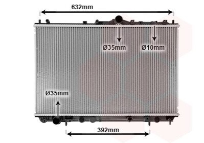 Радіатор охолодження Volvo V40 1.6/1.8/2.0 95- Van Wezel 59002124