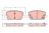 KLOCKI HAM./PRZ/ OPEL MOKKA 12- TRW GDB2407 (фото 1)