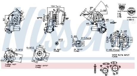 TURBOSPR─ś┼╗ARKA LEXUS LX 4.5 08- NISSENS 93770 (фото 1)