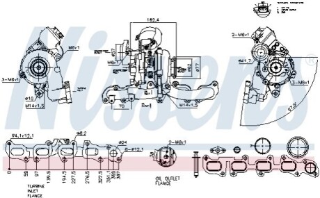 TURBOSPR─ś┼╗ARKA AUDI A4 2.0D 08- NISSENS 93547