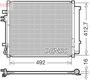 Skraplacz HYUNDAI / KIA SANTA FE IV / SORENTO IV DENSO DCN43015