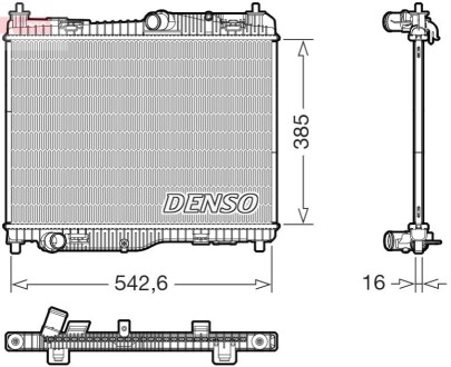 Chłodnica FORD FIESTA VII / ECOSPORT / PUMA DENSO DRM10123