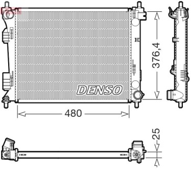 Chłodnica HYUNDAI / KIA i20 I / RIO III DENSO DRM41037