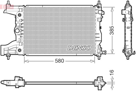 Chłodnica CHEVROLET CRUZE DENSO DRM15016