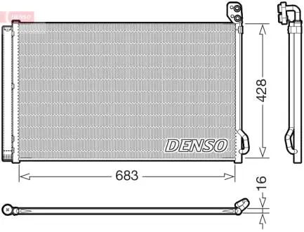 Skraplacz TESLA MODEL X DENSO DCN99083