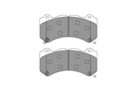 Колодки гальмівні (передні) Jeep Grand Cherokee 10- (Brembo) KAVO PARTS KBP6627