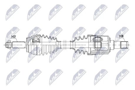 DRIVESHAFT NTY NPW-KA-408