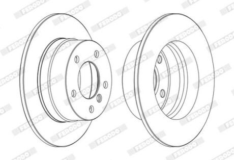 Гальмівний диск FERODO DDF1361C