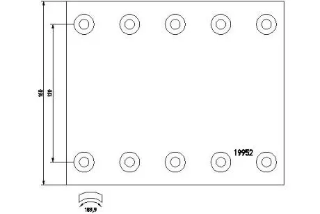 Фото гальмівні накладки, барабанного гальма TEXTAR 1995201 Гальмівні накладки, барабанного гальма TEXTAR 1995201