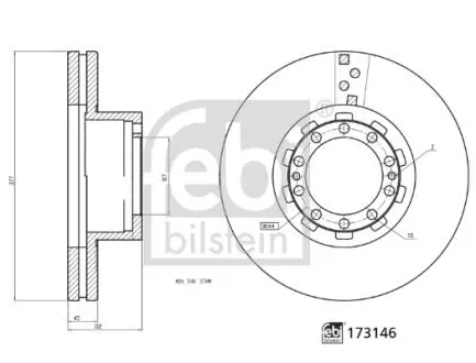 Автозапчасть FEBI BILSTEIN 173146