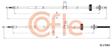 LINKA HAMULCA RĘCZNEGO CITROEN C6 05-12 COFLE 921ECT002