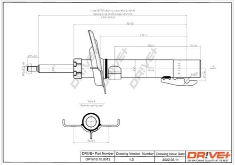 Амортизатор (передній) Renault Scenic 03- DR!VE+ DP1610100012