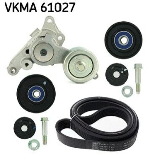 TOYOTA К-кт ГРМ (ролики + ремінь + кріплення) HILUX VI (N1) 2.5 D-4D 01-05 SKF VKMA 61027