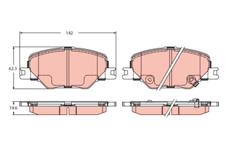 Автозапчасть TRW GDB2424