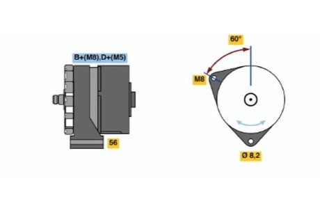 Генератор BOSCH 0120488144 (фото 1)