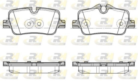 Колодки гальмівні (задні) BMW 3 (G20/G21/G80/G81/G28)/4 (G22/G23/G82/G83/G26) 18-/2 (G42/G87) 21- ROADHOUSE 2187300