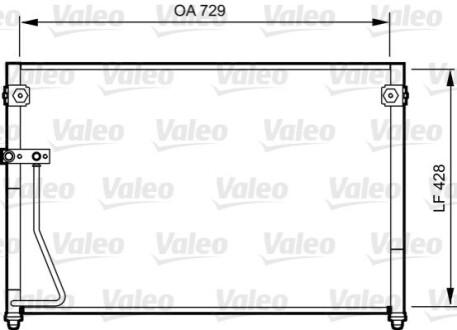 Радиатор кондиционера Valeo 814261