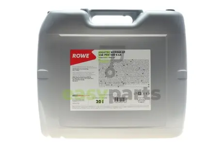 Олива 75W140 HIGHTEC HYPOID EP S-LS (20L) (BMW MSP/A/Ford M2C187-A/192-A/192-A)MB235.61) (коричневый) ROWE 25029-0200-99 (фото 1)