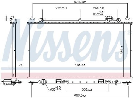 CHLODNICA WODY NISSENS 686805