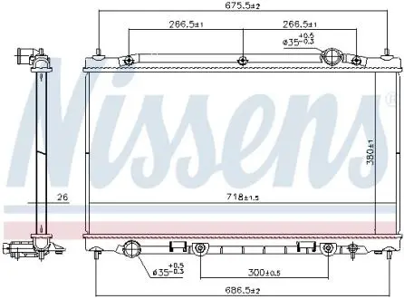 CHLODNICA WODY NISSENS 686805