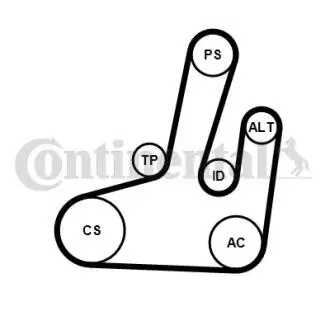 Фото zestaw paska micro-v Contitech 6PK1845K1 ZESTAW PASKA MICRO-V Contitech 6PK1845K1