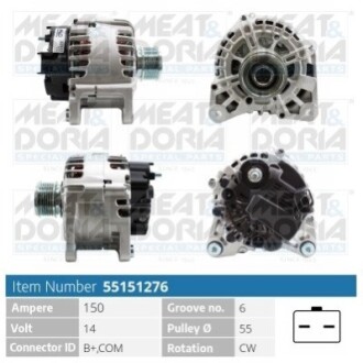 ALTERNATOR MEAT&DORIA 55151276 (фото 1)