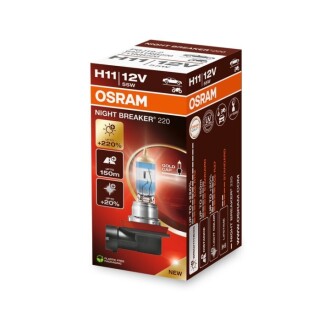 ZAROWKA H11 12V 55 W NIGHT BREAKER+220% OSRAM 64211NB220