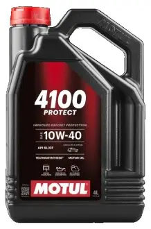 Фото olej 4100 protect 10w40 acea:a3/b4 api:sl/cf vw:505.00/502.00, mb:229.1, psa:b71 2300, rn0700 4l MOTUL 113000 OLEJ 4100 PROTECT 10W40 ACEA:A3/B4 API:SL/CF VW:505.00/502.00, MB:229.1, PSA:B71 2300, RN0700 4L MOTUL 113000